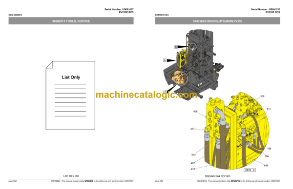 Atlas Copco PV235E RCS Pit Viper Parts Catalog - Image 4