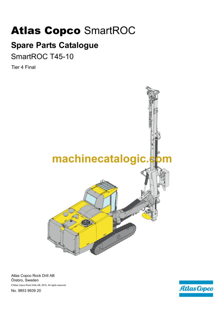 Atlas Copco SmartROC T45-10 Tier 4 Final Parts Catalog