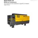 Atlas Copco XA(V,H)S 600-675 and XA(T,M)S 800-850 EXU Export PNE Mobile Air Compressors Parts Catalog