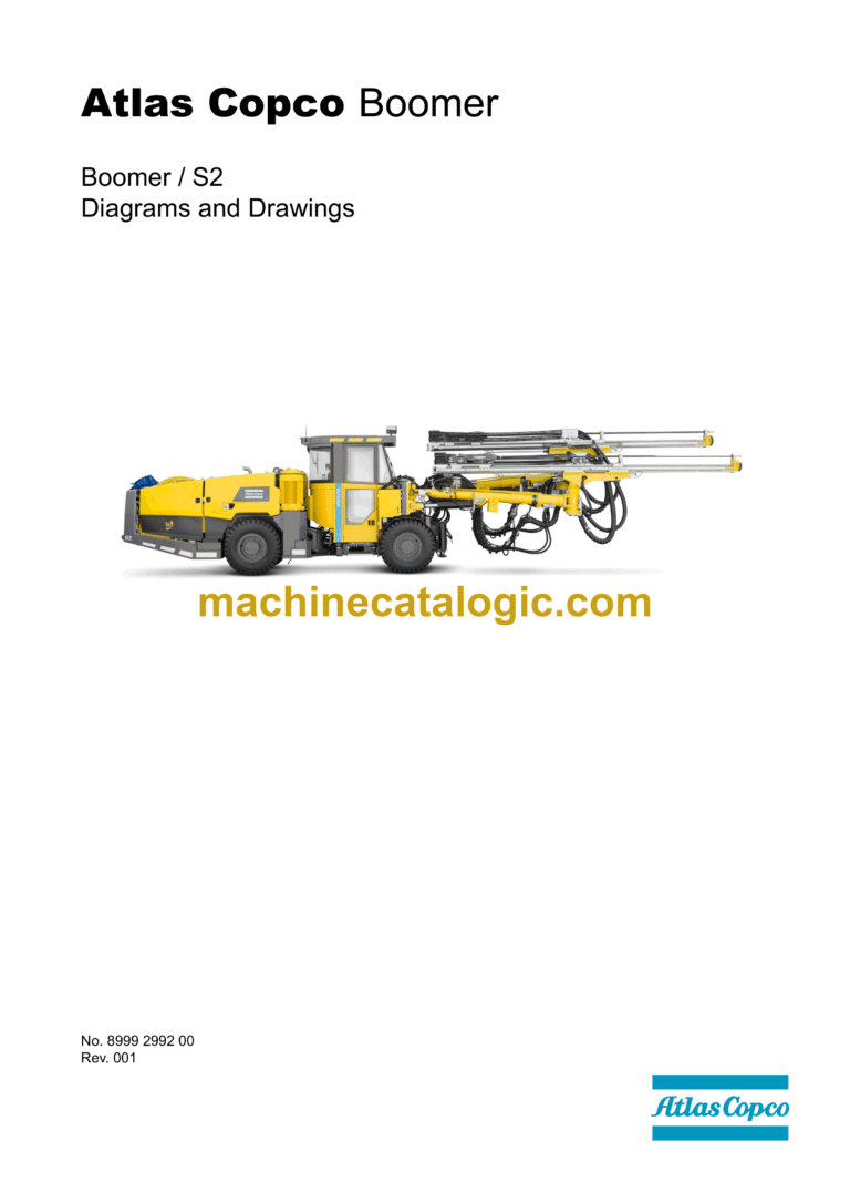 Atlas Copco Boomer S2 Diagrams and Drawings Manual