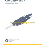 Epiroc COP 2560+ Version F Hydraulic Rock Drills Parts Catalog
