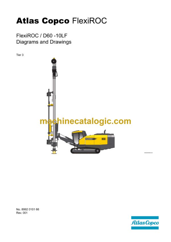 Atlas Copco FlexiROC D60-10LF Tier 3 Diagrams and Drawings Manual