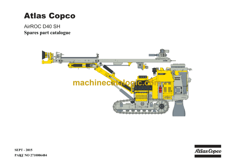 Atlas Copco AirROC D40 SH Drill Rig Parts Catalog