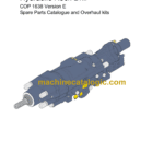 Atlas Copco COP 1638 Version E Hydraulic Rock Drill Parts Catalog