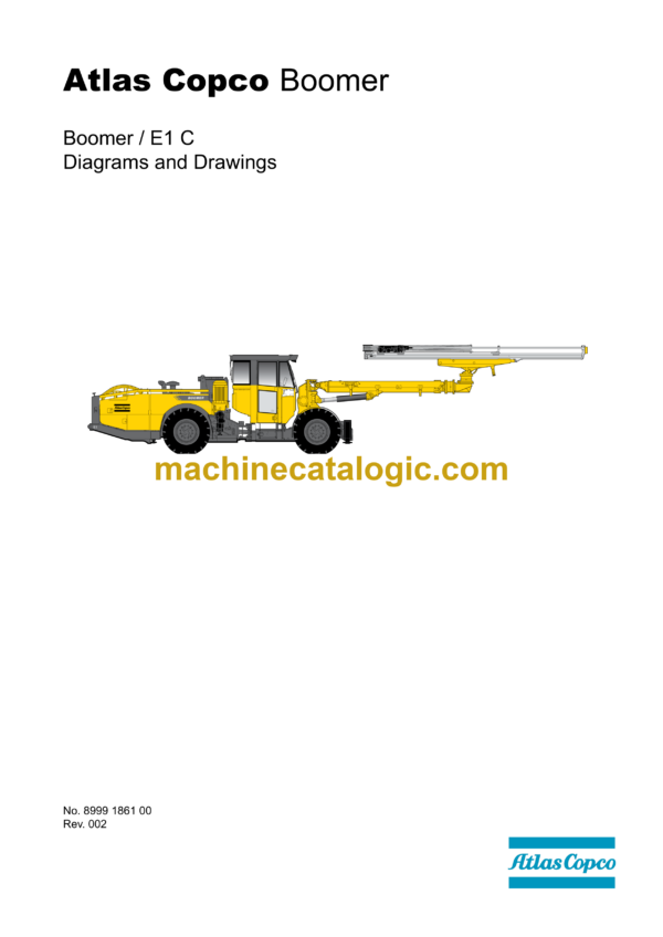 Atlas Copco Boomer E1C Diagrams and Drawings Manual