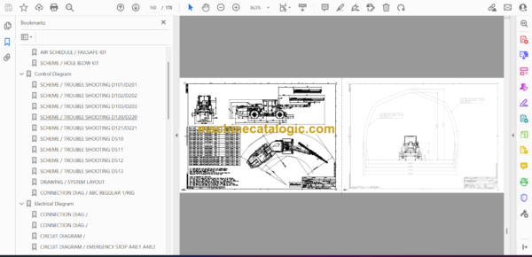 Atlas Copco Boomer E1C Diagrams and Drawings Manual - Image 2