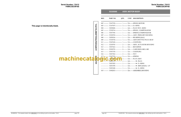 Atlas Copco ECM720 Tier 3 Hydraulic Crawler Drill Parts Catalog - Image 4
