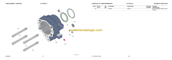 Atlas Copco COP 1638 Version E Hydraulic Rock Drill Parts Catalog - Image 4