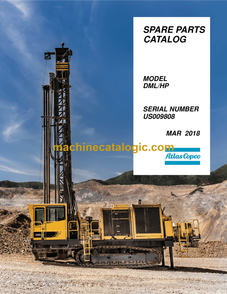 Atlas Copco DML HP Drill Rig Parts Catalog