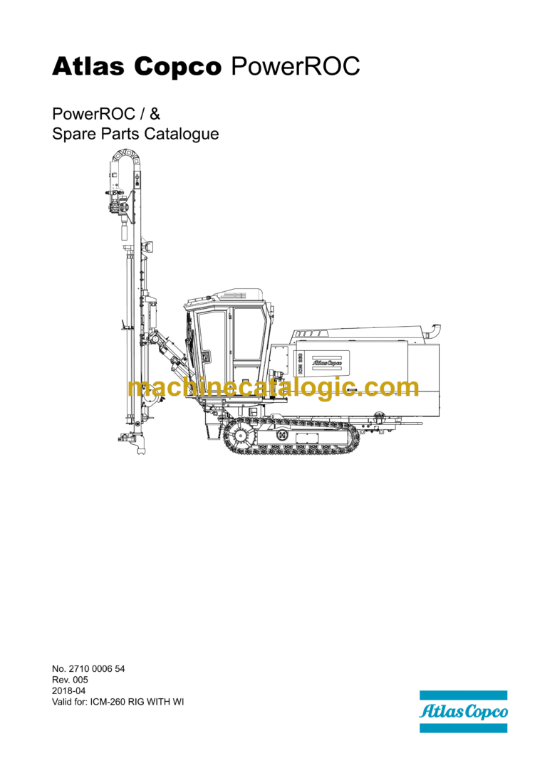 Atlas Copco PowerROC ICM260 Parts Catalog