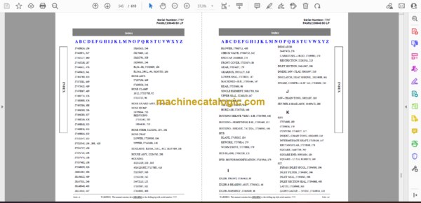 Atlas Copco DM45LP, DM50LP Rotary Blast Hole Rigs Parts Catalog - Image 2