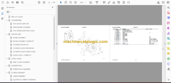 Atlas Copco PowerROC ICM260 Parts Catalog - Image 2