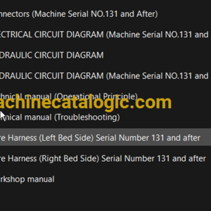 Hitachi Sumitomo CX700 Full Manual (Technical, Workshop, Diagrams Manual)