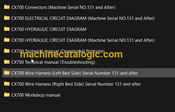 Hitachi Sumitomo CX700 Full Manual (Technical, Workshop, Diagrams Manual) - Image 2