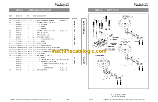 Atlas Copco DM45LP, DM50LP Rotary Blast Hole Rigs Parts Catalog - Image 4