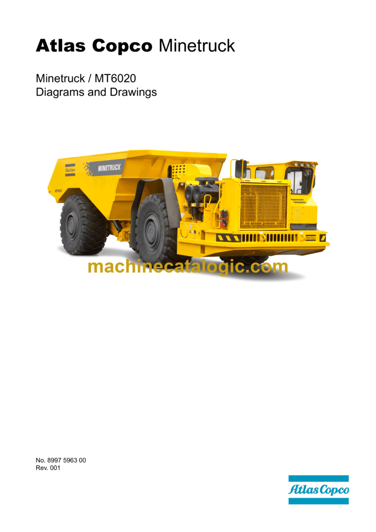 Atlas Copco Minetruck MT6020 Diagrams and Drawings Manual