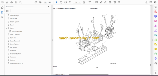 Atlas Copco ROC L8 Drilling Rig Parts Catalog - Image 2