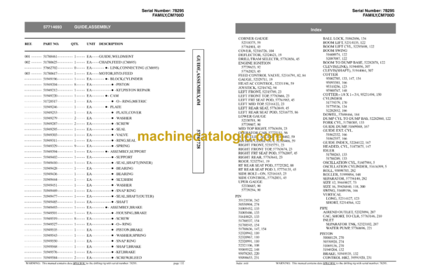 Atlas Copco CM780D Tier 3 Crawler Drills Parts Catalog - Image 4