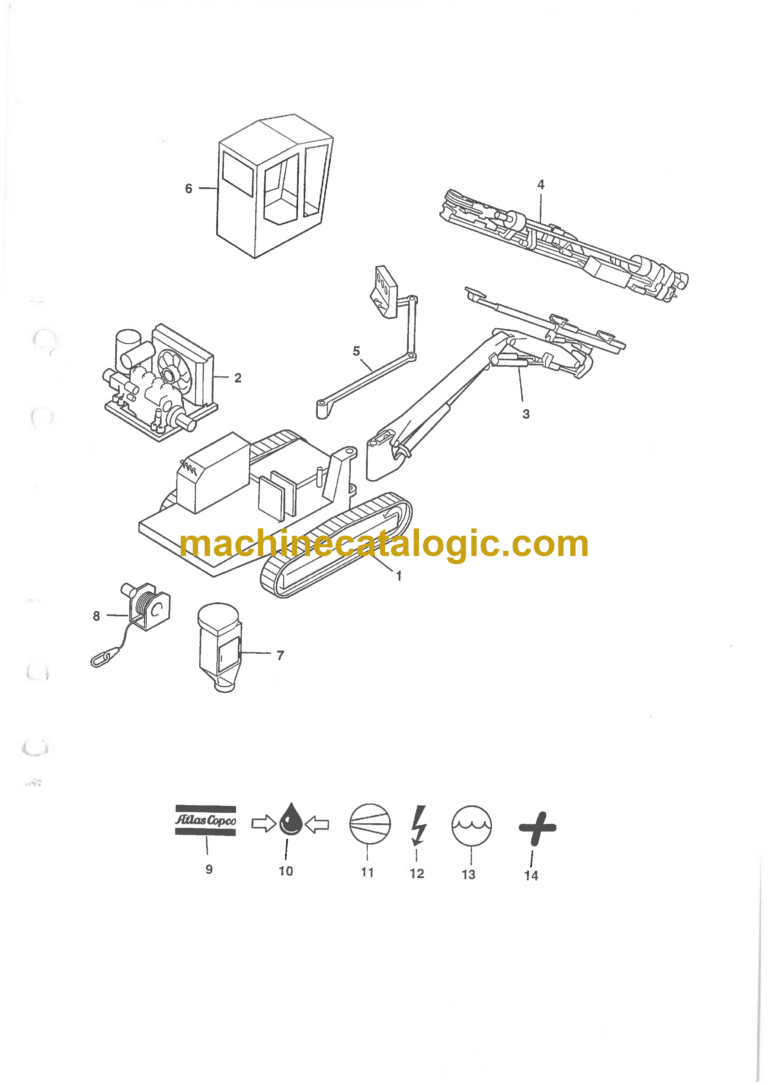 Atlas Copco ROC 642HP-04 Drilling Rig Parts Catalog