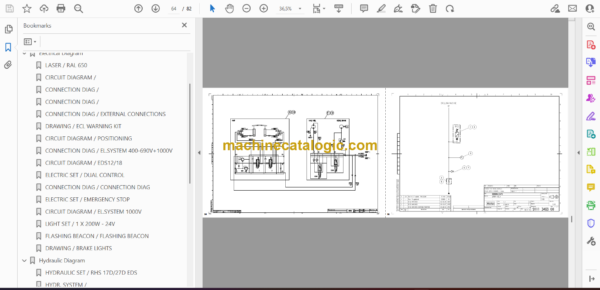 Atlas Copco Simba H1254 Diagrams and Drawings Manual - Image 2