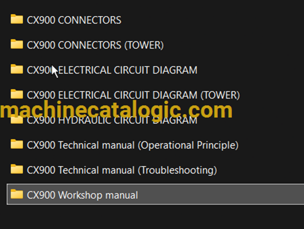 Hitachi Sumitomo CX900 Full Manual (Technical, Workshop, Diagrams Manual) - Image 2