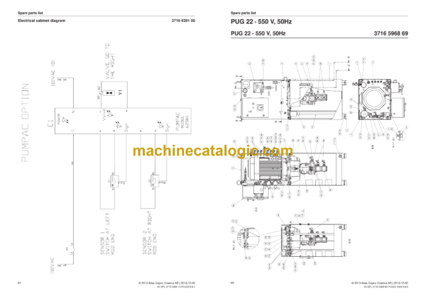 Atlas Copco PUG11, PUG15, PUG22, PUG30 Power Unit Grouting Parts Catalog - Image 3