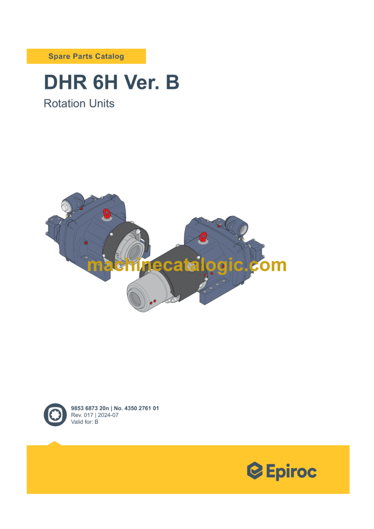 Epiroc Rotation Units Parts Catalog