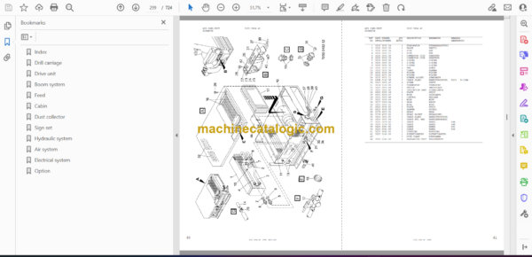 Atlas Copco ROC F9CR Drilling Rig Parts Catalog - Image 2