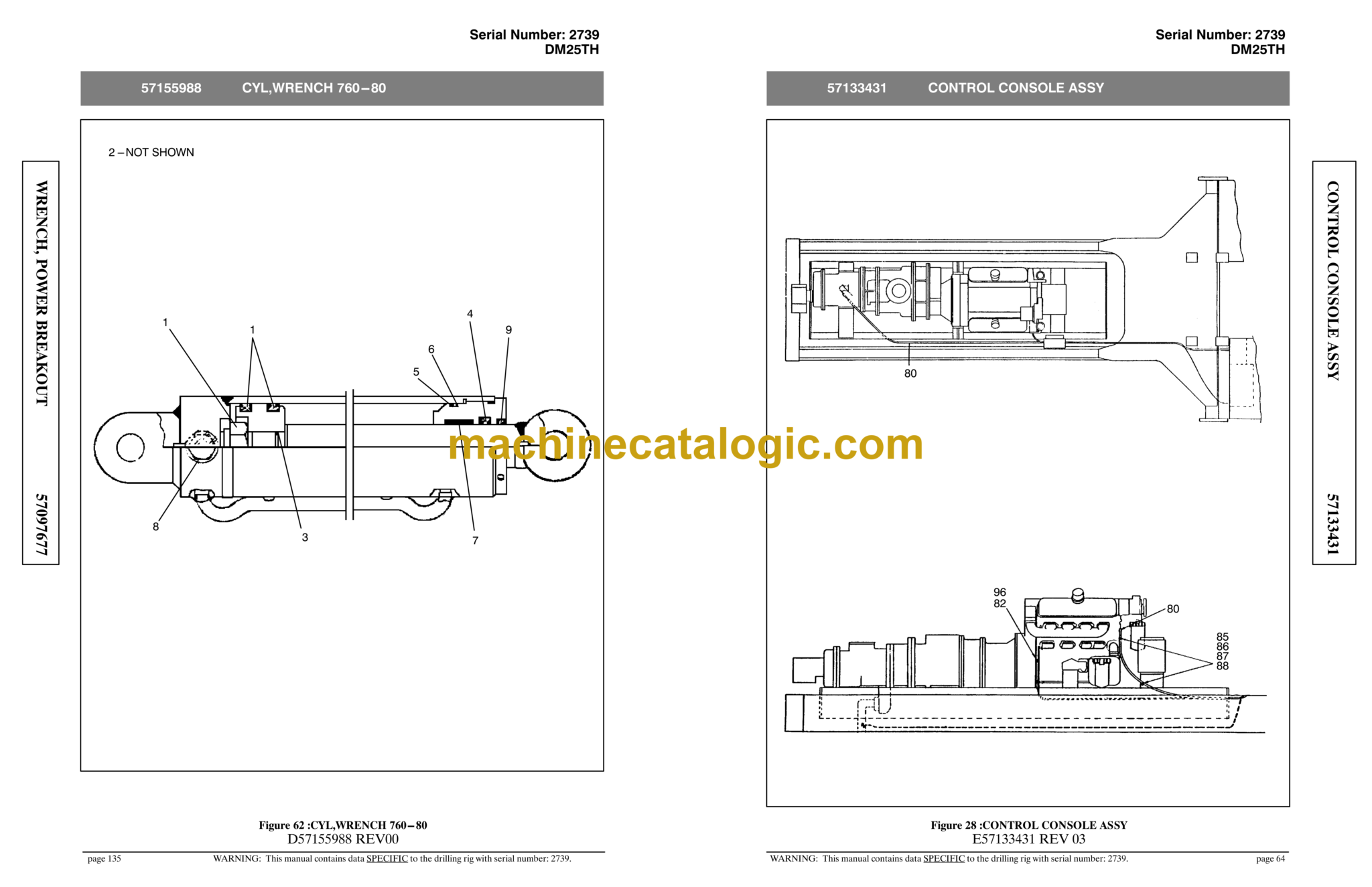 Atlas Copco DM25TH Rotary Blast Hole Rigs Parts Catalog