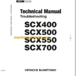 Hitachi Sumitomo SCX400, SCX500, SCX700 Technical Manual