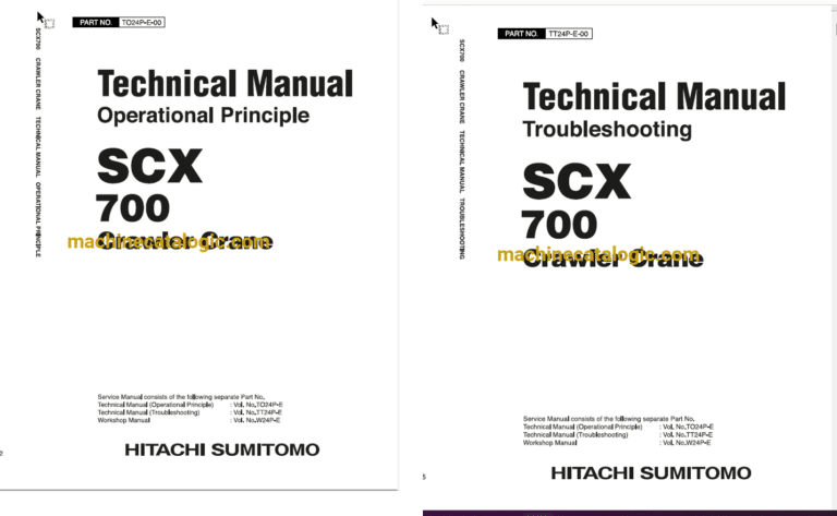 Hitachi Sumitomo SCX700 Tier 2 Engine Spec. Technical Manual