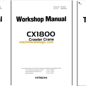 Hitachi Sumitomo CX1800 Full Manual (Technical, Workshop, Diagrams Manual)