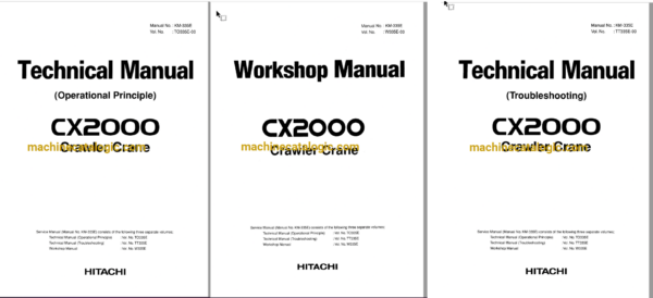 Hitachi Sumitomo CX2000 Full Manual (Technical, Workshop, Diagrams Manual)