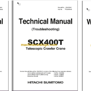 Hitachi Sumitomo SCX400T Full Manual (Technical, Workshop, Diagrams Manual)