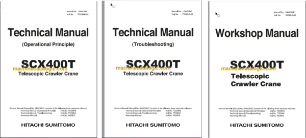 Hitachi Sumitomo SCX400T Full Manual (Technical, Workshop, Diagrams Manual)