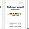 Hitachi Sumitomo SCX800-2 Full Manual (Technical, Workshop, Diagrams Manual)