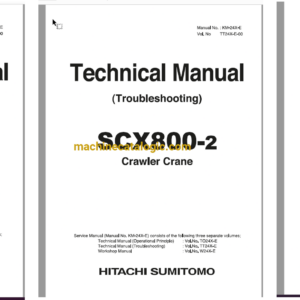 Hitachi Sumitomo SCX800-2 Full Manual (Technical, Workshop, Diagrams Manual)