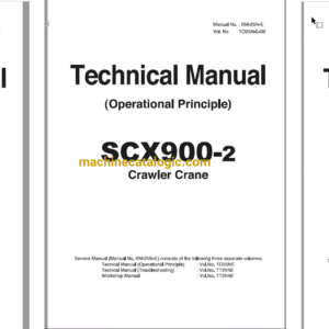 Hitachi Sumitomo SCX900-2 Full Manual (Technical, Workshop, Diagrams Manual)