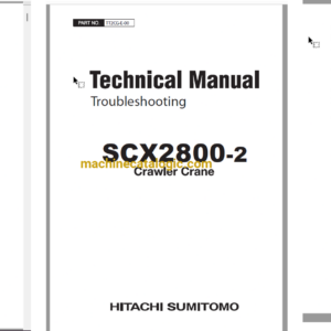 Hitachi Sumitomo SCX2800-2 Technical and Workshop Manual