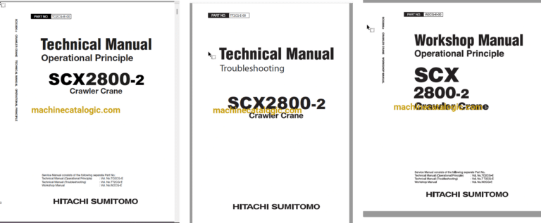 Hitachi Sumitomo SCX2800-2 Technical and Workshop Manual