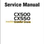Hitachi Sumitomo CX500, CX550 Service Manual