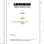 Liebherr LHM 100 Mobile Harbour Crane Full Manual (Technical, Operator and Parts Manual)
