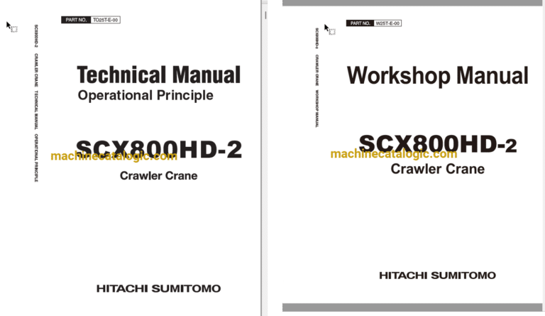 Hitachi Sumitomo SCX800HD-2 Technical Operation and Workshop Manual