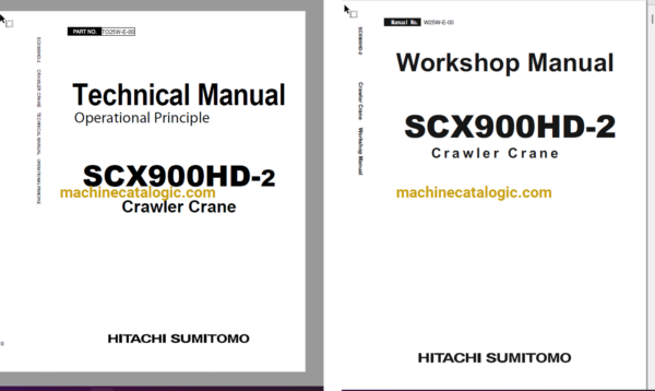 Hitachi Sumitomo SCX900HD-2 Technical Operation and Workshop Manual