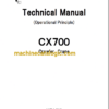Hitachi Sumitomo CX700 Full Manual (Technical, Workshop, Diagrams Manual)