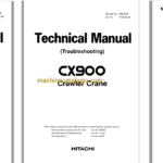 Hitachi Sumitomo CX900 Full Manual (Technical, Workshop, Diagrams Manual)