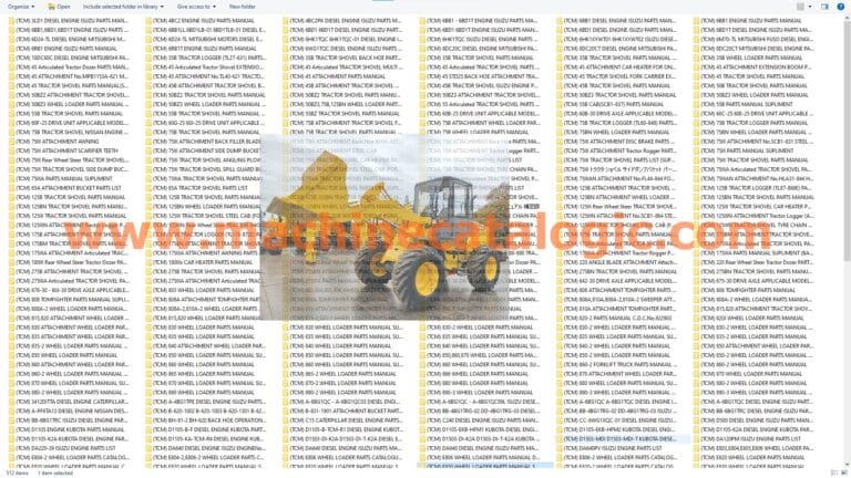 TCM Tractor Shovel and Wheel Loader Parts Manual Full DVD [PDF]