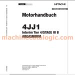 Hitachi 4JJ1 – Motorhandbuch nach Abgasnorm Stage III B (Deutsch, PDF)