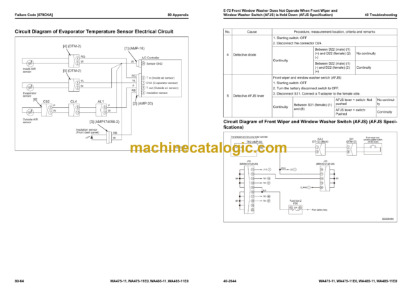 Komatsu WA475-11, WA475-11, E0WA485-11, WA485-11E0 Wheel Loader Shop Manual (SEN06986-02) - Image 3