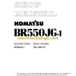 Komatsu BR550JG-1 Mobile Crusher Shop Manual (SEBM022504)